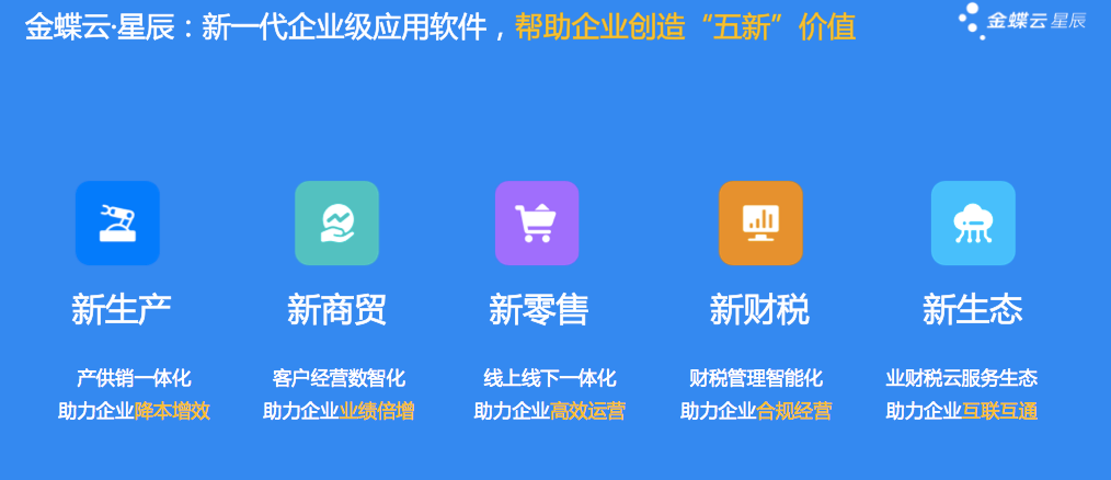 找到數字化服務小微企業的密鑰，金蝶云星辰重新定義業財稅一體化